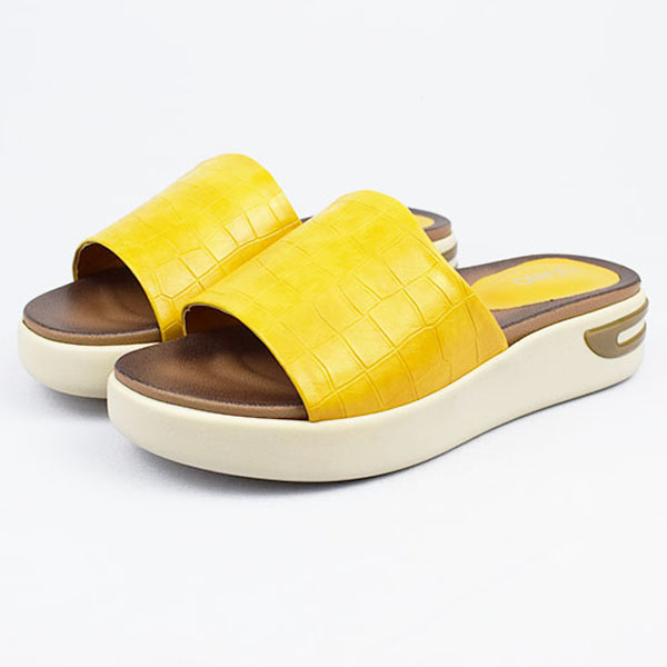 Sandale pour femme GX207 jaune.......... sandales femme Maroc